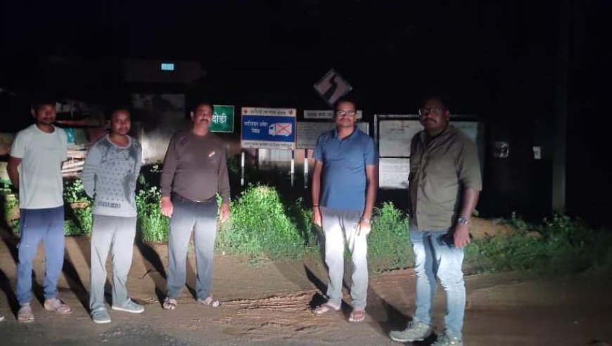 मानपुर में बाघ की दहशत के बीच रात 11 बजे ग्राउंड जीरो पर वन विभाग, रेंजर ने संभाली नाइट पेट्रोलिंग