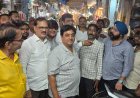 गोलबाजार के व्यापारियों की समस्याओं को लेकर चेम्बर पदाधिकारियों ने किया बाजार का मुआयना