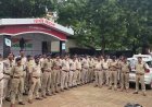 जन्माष्टमी और गणेशोत्सव को लेकर धमतरी में पुलिस का फ्लैग मार्च, असामाजिक तत्वों पर कड़ी कार्रवाई का संदेश