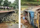 रफ्तार का कहर: कार की टक्कर से साइकिल सवार की मौत, पुलिया से पलटी सीमेंट लदी ट्रक