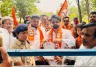 टाटा नगर की अनदेखी पर शिवसेना का प्रदर्शन, बीएसपी प्रबंधन को विकास कार्य शुरू करने का अंतिम अल्टीमेटम