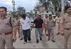 बेल्ट-कड़े से IPS के बेटे की पिटाई का मामला, दो आरोपी गिरफ्तार, पुलिस ने शहर में निकाला जुलूस