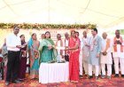 विधायक भावना बोहरा ने रखी सरदार पटेल की प्रतिमा की नींव, शेयरधारक किसानों को शक्कर व प्रशस्ति पत्र का किया वितरण