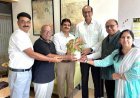 जिंदल स्टील लिमिटेड के अध्यक्ष श्याम सुंदर बजाज से प्रकृति की ओर सोसायटी के प्रतिनिधिमंडल की मुलाकात