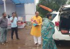 सभापति सूर्यकांत राठौड़ ने परिवार सहित महादेवघाट विसर्जन कुंड में किया गणपति प्रतिमा का विसर्जन