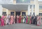 शासकीय नर्सिंग महाविद्यालय में विकसित भारत थीम पर रंगोली प्रतियोगिता