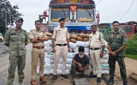 चिल्फी बॉर्डर पर गांजा तस्करी की बड़ी खेप पकड़ी गई, 2.50 करोड़ से अधिक का मशरूका जब्त