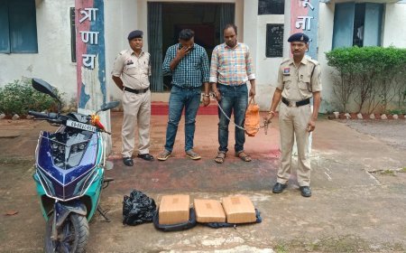 गरियाबंद में गांजा तस्करों पर बड़ी कार्रवाई, 10 लाख के गांजे के साथ दो तस्कर गिरफ्तार