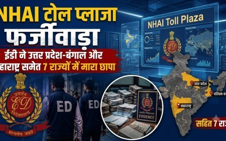 NHAI टोल प्लाजा फर्जीवाड़े में ED का बड़ा एक्शन, 7 राज्यों के 14 ठिकानों पर एक साथ छापेमारी