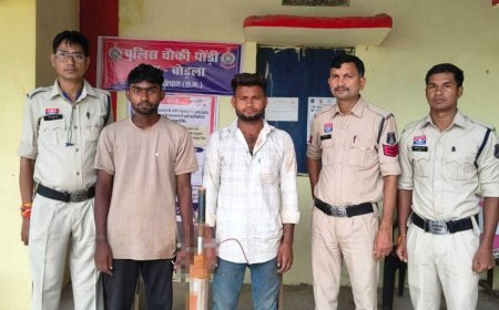 राम्हेपुर कला हाईस्कूल से चोरी सबमर्सिबल पंप बरामद, दो आरोपी गिरफ्तार