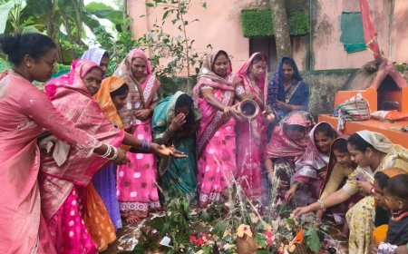 नारायणपुर में श्रद्धा और उल्लास के साथ मनाया गया कमरछठ, माताओं ने संतान की लंबी उम्र के लिए रखा निर्जला व्रत
