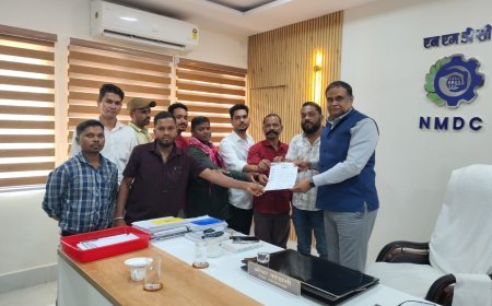NMDC प्रभावित 14 पंचायतों के सरपंचों ने उठाई L1-L2 भर्ती तुरंत शुरू करने की मांग, सेवानिवृत्त कर्मचारियों की पुनर्नियुक्ति पर रोक की मांग