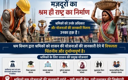 मजदूरों के हक-अधिकार की जानकारी पहुंचाने में श्रम विभाग नाकाम? रायगढ़ में जागरूकता और निरीक्षण पर उठे सवाल