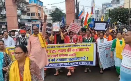 बच्चों की मौतों से उबाल, आदिवासी समाज ने कराया बालाघाट बंद, कलेक्ट्रेट के सामने किया प्रदर्शन