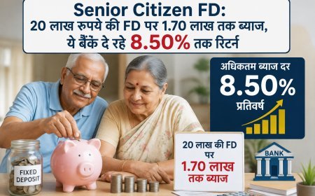 Senior Citizen FD: 20 लाख रुपये की FD पर 1.70 लाख तक ब्याज, ये बैंक दे रहे 8.50% तक रिटर्न