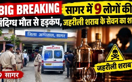BIG BREAKING: सागर में 9 लोगों की संदिग्ध मौत से हड़कंप, जहरीली शराब के सेवन का शक