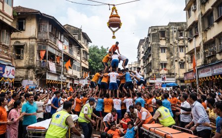 मुंबई में दही हांडी उत्सव के दौरान बड़ा हादसा, मानव पिरामिड से गिरकर गोविंदा की मौत; 376 घायल