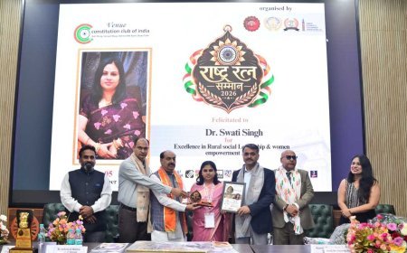 कोरसर की सरपंच डॉ. स्वाति सिंह को मिला ‘राष्ट्र रत्न सम्मान-2026’