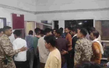 सीनियर बालक छात्रावास में बवाल, बाहरी युवकों ने घुसकर की तोड़फोड़ और छात्रों से मारपीट
