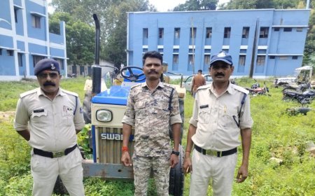 सिंगरौली में अवैध रेत उत्खनन पर खनिज विभाग की कार्रवाई, चार बिना नंबर के ट्रैक्टर जब्त