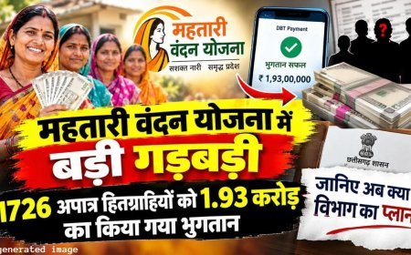 महतारी वंदन योजना में बड़ी गड़बड़ी, 1726 अपात्र हितग्राहियों को 1.93 करोड़ रुपये भुगतान का मामला