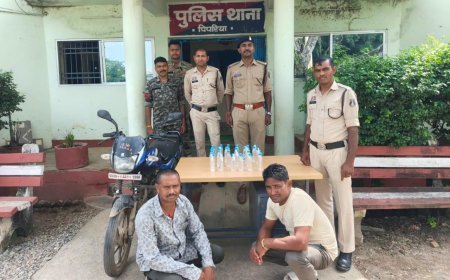 पिपरिया पुलिस की अवैध शराब के खिलाफ कार्रवाई, 31 पाव देशी शराब के साथ दो आरोपी गिरफ्तार