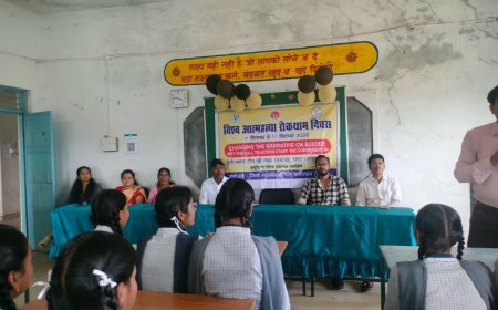 आत्महत्या रोकथाम जागरूकता सप्ताह के तहत विद्यार्थियों को तनाव प्रबंधन की दी गई जानकारी