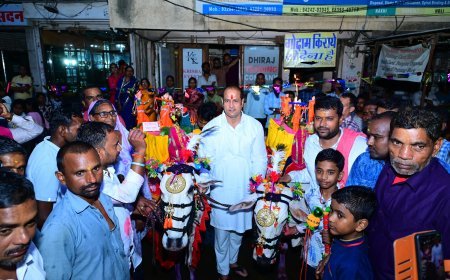 रायपुर के रामसागर पारा में भव्य पोरा तिहार का आयोजन, बैला दौड़ प्रतियोगिता में प्रतिभागियों को मिले विशेष उपहार