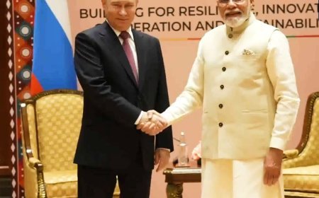 PM मोदी और राष्ट्रपति पुतिन की बैठक शुरू, 100 अरब डॉलर के व्यापार लक्ष्य पर चर्चा; Su-57 डील पर नजर