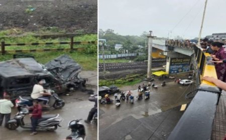 इंदौर में शराब के नशे में थार का खौफनाक हादसा, ब्रिज की रैलिंग तोड़ 50 फीट नीचे गिरी गाड़ी