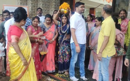 वाराणसी से लाए कलश की संत रविदास मंदिर में स्थापना, अहिरवार समाज ने रखी मंदिर विकास की मांग
