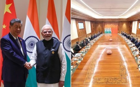 BRICS सम्मेलन में पीएम मोदी से मिले शी जिनपिंग, बोले- भारत-चीन प्रतिद्वंद्वी नहीं, साझेदार हैं