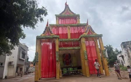 आशीर्वाद गणेश उत्सव समिति ने पूरी की तैयारियां, आकर्षक पंडाल में विराजेंगे गणपति बप्पा