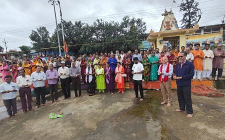 डिंडोरी में PMUMS संघ का प्रदेशव्यापी प्रार्थना कार्यक्रम, शिक्षकों ने TET सरल करने और पुरानी पेंशन की मांग उठाई