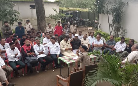 गणेश उत्सव को लेकर अंबाडा चौकी में शांति समिति की बैठक, सुरक्षा और व्यवस्थाओं पर हुई चर्चा