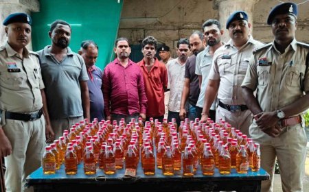 शराब दुकान के कर्मचारी और शिक्षक पर तस्करी का आरोप, संकुल समन्वयक समेत 7 गिरफ्तार; 8.16 लाख का माल जब्त