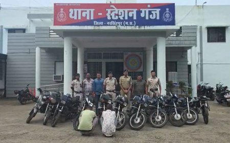 चाचा-भतीजे निकले बाइक चोर, ऑपरेशन ईगल क्लॉ के तहत पुलिस ने 11 चोरी की बाइक जब्त