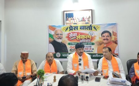 आलीराजपुर में गांव-गांव पहुंचेगा भाजपा का सेवा संकल्प अभियान, 17 सितंबर से 17 अक्टूबर तक होंगे कार्यक्रम
