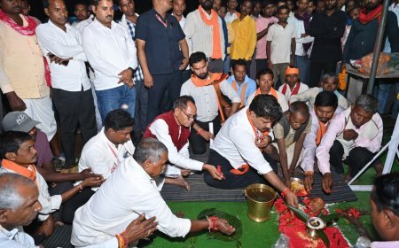कवर्धा: मुड़घुसरी में 1.48 करोड़ की लागत से तीन सड़कों का भूमिपूजन, वनांचल में 15.40 किमी सड़क निर्माण
