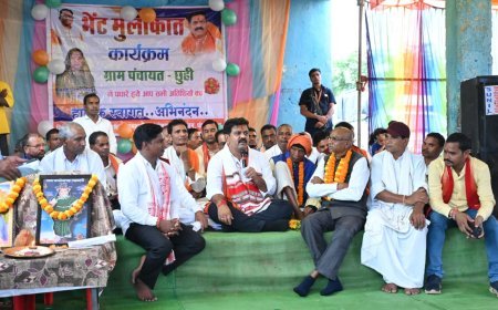 ग्राम छुई में उप मुख्यमंत्री विजय शर्मा ने सुनी ग्रामीणों की समस्याएं, पंचायत भवन और मिडिल स्कूल की घोषणा