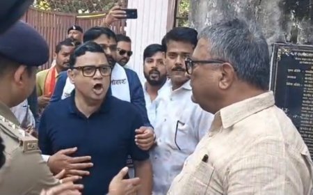 रायपुर प्रेस क्लब में PM आवास पर बहस के बाद हंगामा, भाजपा-कांग्रेस कार्यकर्ता भिड़े; पुलिस ने संभाली स्थिति