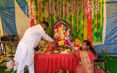 आर्यन वर्ल्ड स्कूल में भक्तिभाव से हुआ श्री गणपति पूजन, छात्र-छात्राओं ने उत्साह से लिया हिस्सा