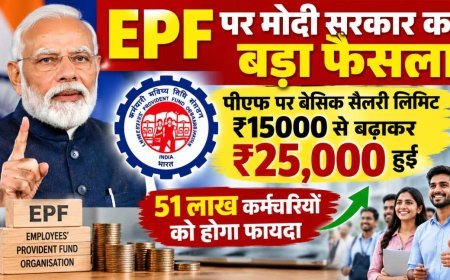 EPF Wage Limit Hike: पीएफ की सैलरी सीमा ₹15,000 से बढ़कर ₹25,000, 51 लाख कर्मचारियों को मिलेगा फायदा