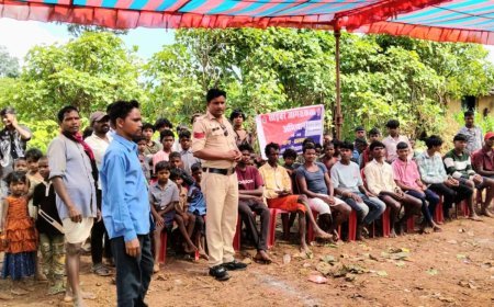 सोनवाही में पुलिस-जनसंवाद, ग्रामीणों को अपराध नियंत्रण और साइबर सुरक्षा की जानकारी
