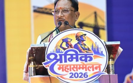 विश्वकर्मा जयंती पर श्रमिक महासम्मेलन, मुख्यमंत्री विष्णु देव साय ने की तीन बड़ी घोषणाएं
