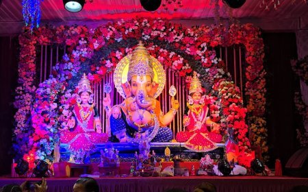 कोरबा में गणेश उत्सव की धूम, भक्ति में रंगा शहर