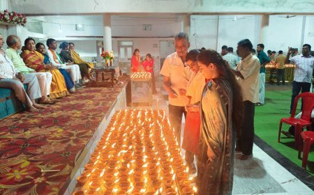 केसली में प्रधानमंत्री के जन्मदिन पर ‘आशीर्वाद का दीप’ प्रज्वलित, 2100 दीपों से जगमगाया आयोजन