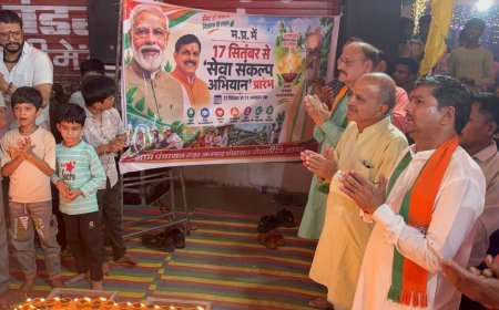 केसली के ग्राम टड़ा में जले 1100 ‘आशीर्वाद के दीप’, प्रधानमंत्री मोदी के जन्मदिन पर उमड़ा जनसैलाब