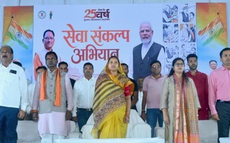सूरजपुर में 4 लाख 11 हजार 111 दीपों से रोशन हुआ सेवा संकल्प अभियान