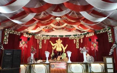 अम्बाड़ा में पहली बार विराजे 10 फीट के विघ्नहर्ता भगवान गणेश